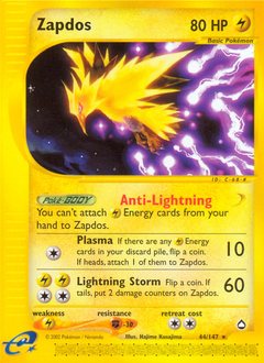 Zapdos #044 Aquapolis (EN)