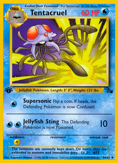 Tentacruel #044 Fossil 1st Ed (ES)