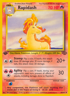 Rapidash #044 Jungle 1st Ed (ES)