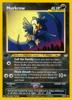 Murkrow #046 Neo Revelation 1st Ed (EN)