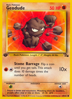 Geodude #047 Fossil 1st Ed (ES)