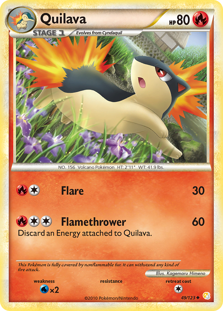 Quilava #049 HeartGold & SoulSilver (EN)