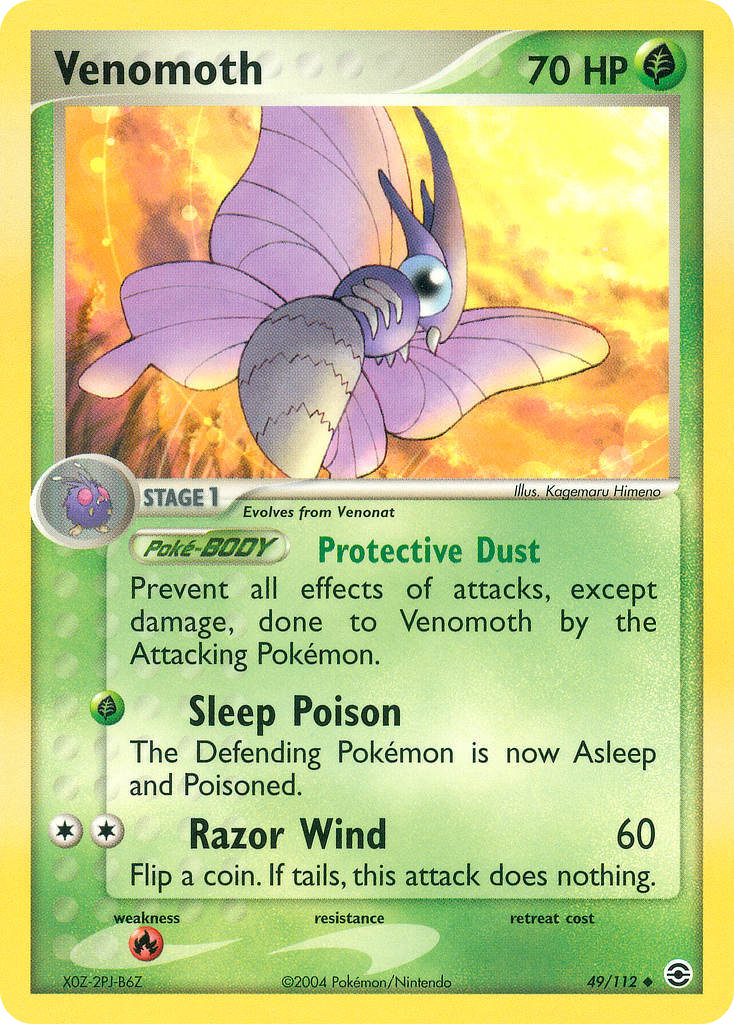 Venomoth #049 FireRed & LeafGreen (EN)