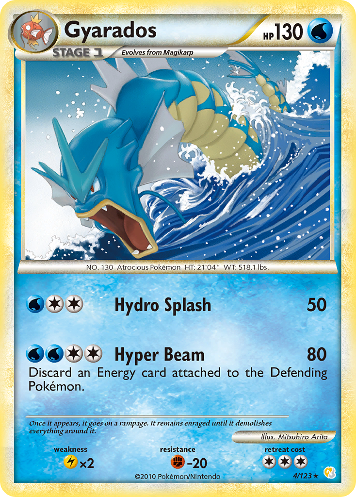 Gyarados #004 HeartGold & SoulSilver (EN)