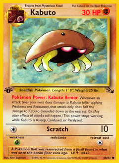 Kabuto #050 Fossil 1st Ed (ES)