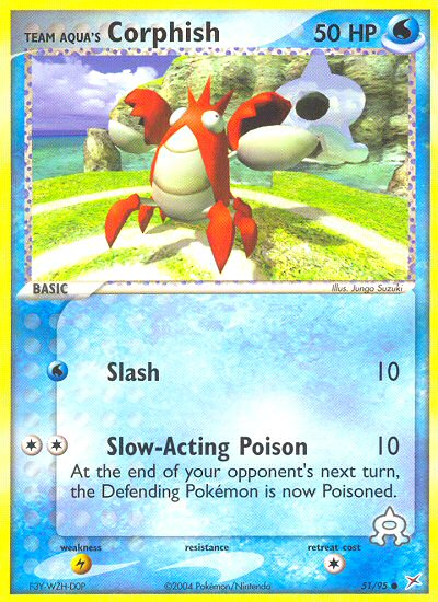 Team Aqua's Corphish #051 Team Magma vs Team Aqua (EN)