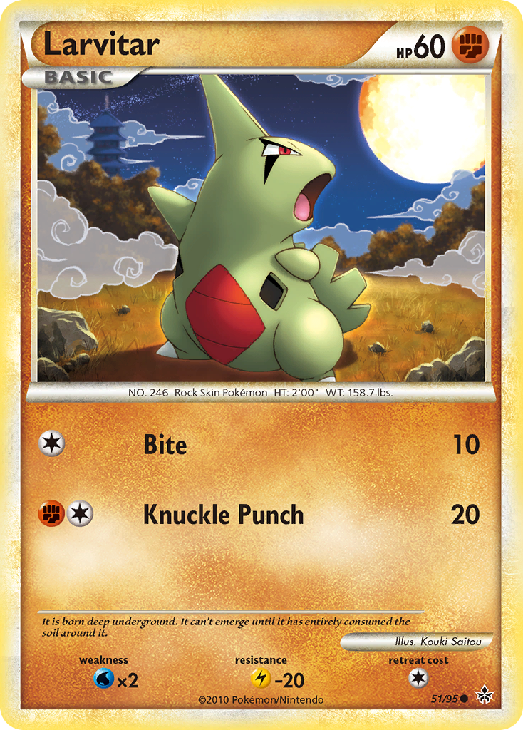 Larvitar #051 Unleashed (EN)