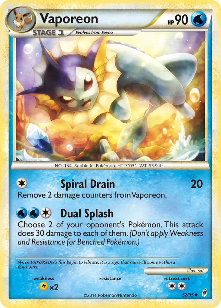 Vaporeon #052 Call Of Legends (EN)