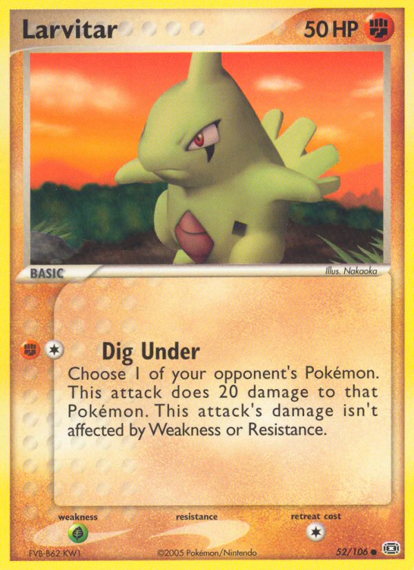 Larvitar #052 Emerald (EN)