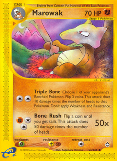 Marowak #054 Aquapolis (EN)