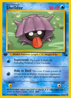 Shellder #054 Fossil 1st Ed (ES)