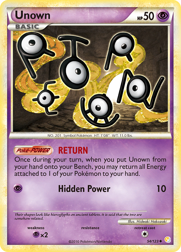 Unown #054 HeartGold & SoulSilver (EN)