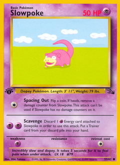 Slowpoke #055 Fossil 1st Ed (ES)