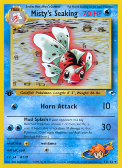 Misty's Seaking #055 Gym Heroes 1st Ed (EN)