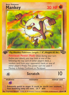 Mankey #055 Jungle 1st Ed (ES)