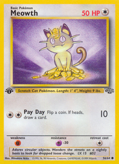Meowth #056 Jungle 1st Ed (ES)