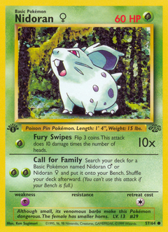 Nidoran #057 Jungle 1st Ed (ES)