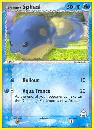 Team Aqua's Spheal #057 Team Magma vs Team Aqua (EN)