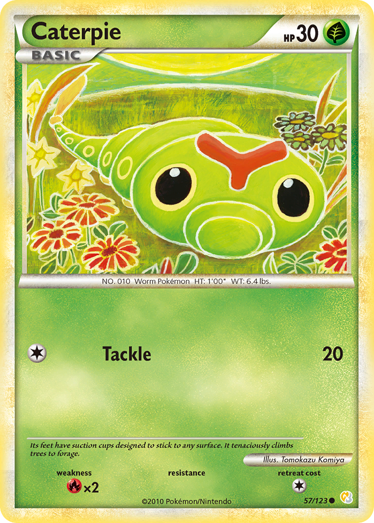 Caterpie #057 HeartGold & SoulSilver (EN)
