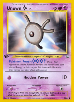 Unown K #058 Neo Revelation 1st Ed (EN)