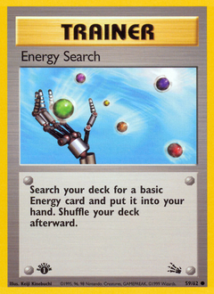 Energy Search #059 Fossil 1st Ed (ES)