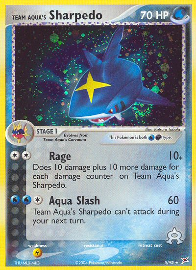 Team Aqua's Sharpedo #005 Team Magma vs Team Aqua (EN)