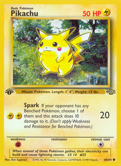 Pikachu #060 Jungle 1st Ed (ES)