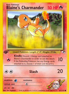 Blaine's Charmander #061 Gym Heroes (EN)