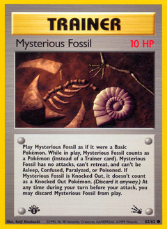 Mysterious Fossil #062 Fossil 1st Ed (ES)