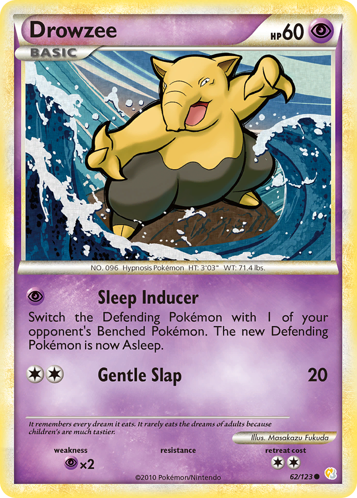 Drowzee #062 HeartGold & SoulSilver (EN)