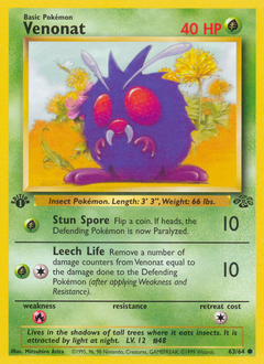 Venonat #063 Jungle 1st Ed (ES)