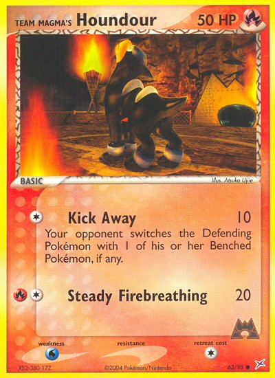 Team Magma's Houndour #063 Team Magma vs Team Aqua (EN)