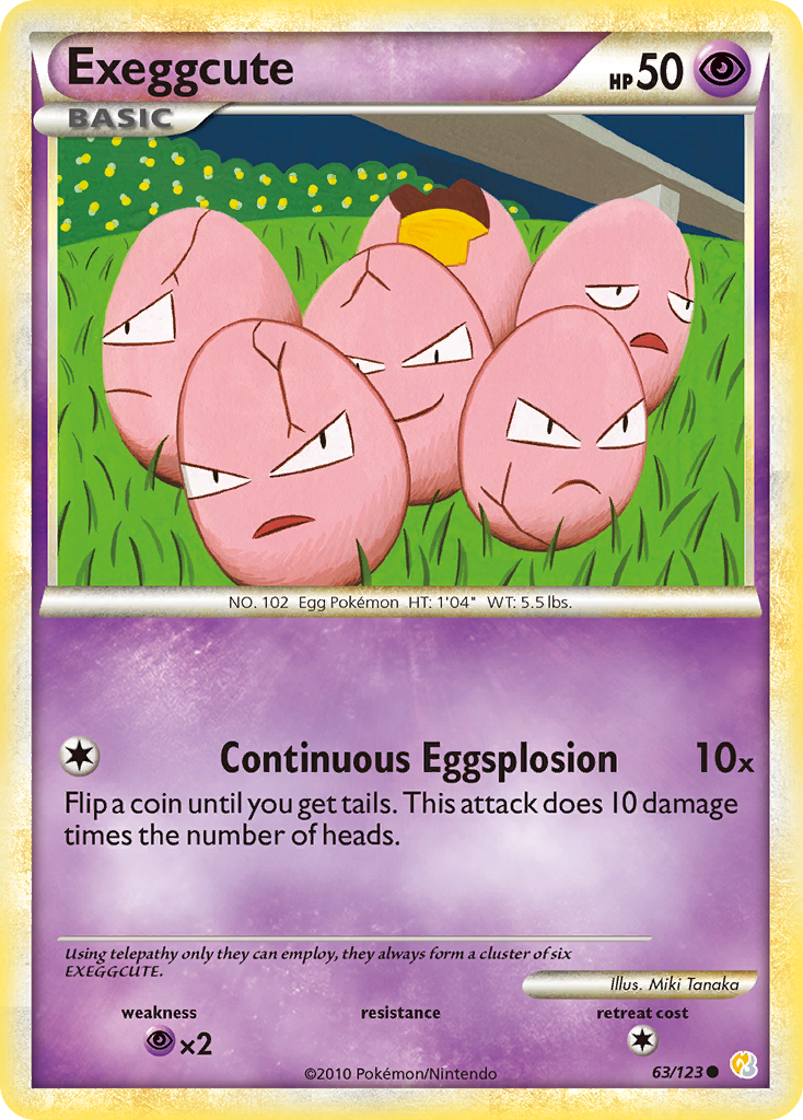 Exeggcute #063 HeartGold & SoulSilver (EN)
