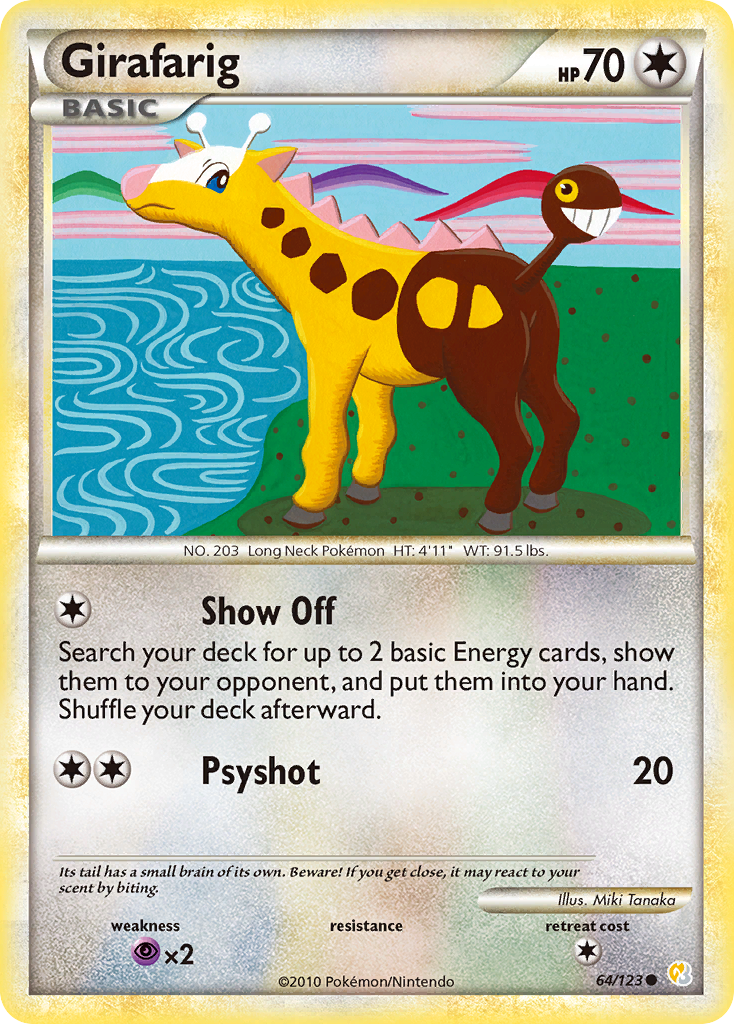 Girafarig #064 HeartGold & SoulSilver (EN)
