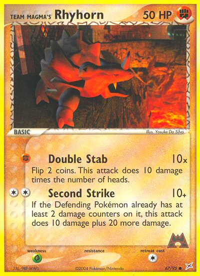 Team Magma's Rhyhorn #067 Team Magma vs Team Aqua (EN)