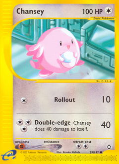 Chansey #069 Aquapolis (EN)
