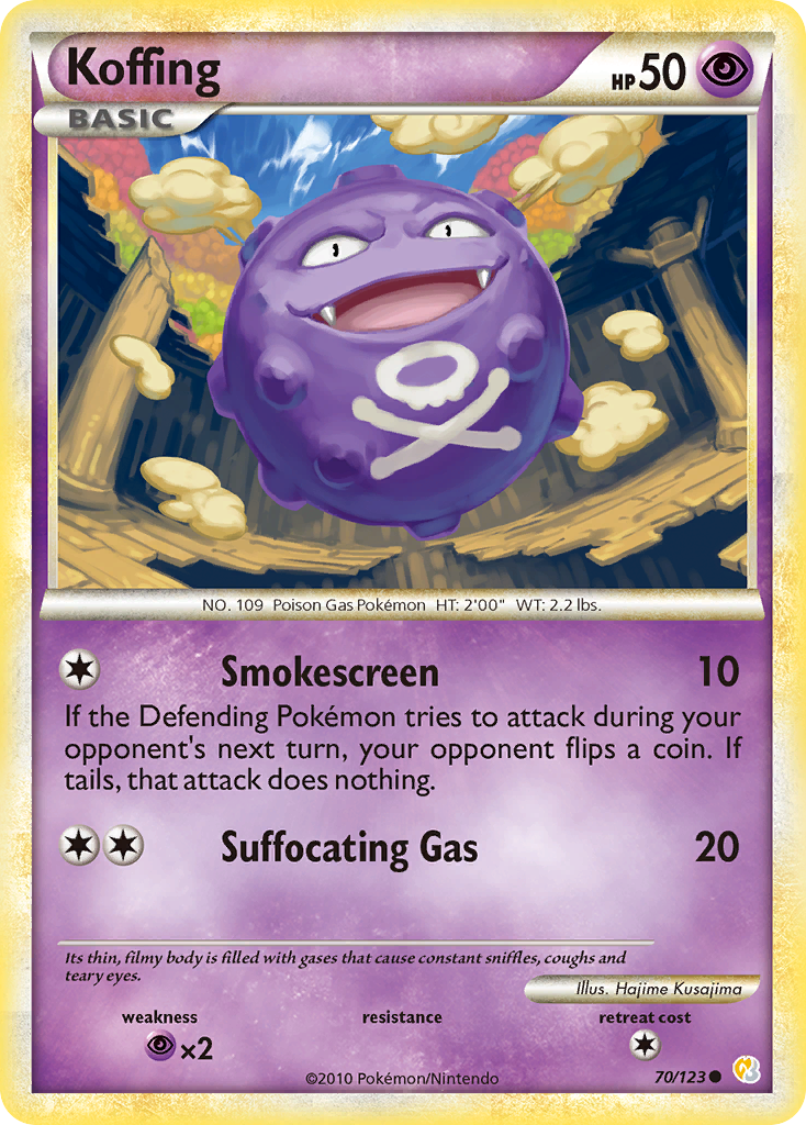 Koffing #070 HeartGold & SoulSilver (EN)