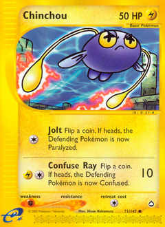 Chinchou #071 Aquapolis (EN)
