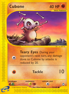 Cubone #072 Aquapolis (EN)
