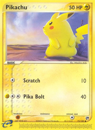 Pikachu #072 Sandstorm (EN)