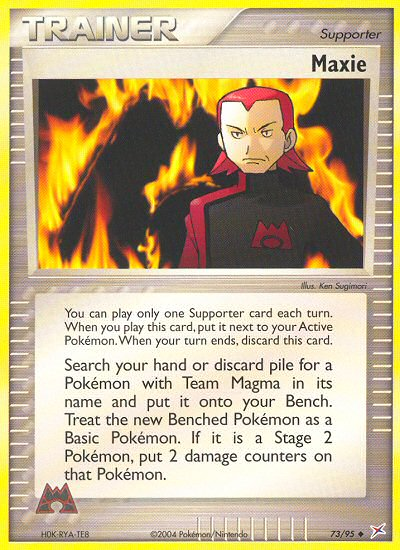 Maxie #073 Team Magma vs Team Aqua (EN)
