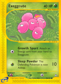 Exeggcute #076 Aquapolis (EN)
