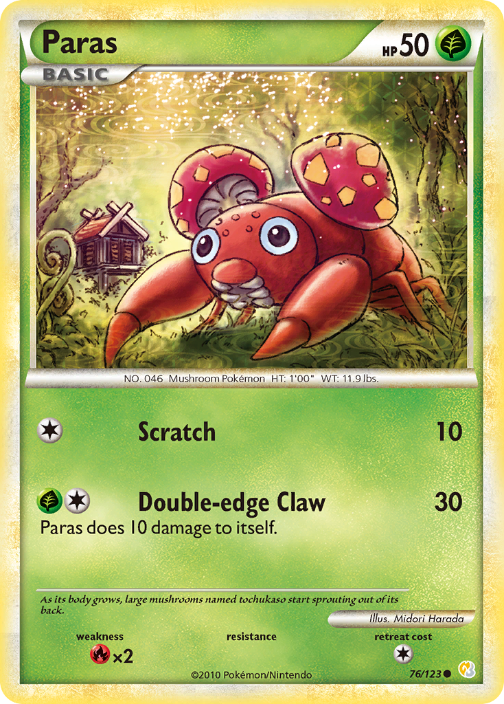 Paras #076 HeartGold & SoulSilver (EN)