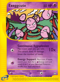 Exeggcute #077 Aquapolis (EN)