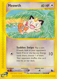 Meowth #078 Skyridge (EN)