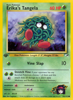 Erika's Tangela #079 Gym Heroes 1st Ed (EN)