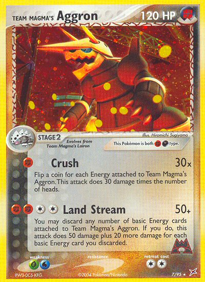 Team Magma's Aggron #007 Team Magma vs Team Aqua (EN)