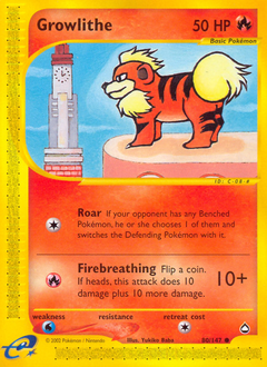 Growlithe #080 Aquapolis (EN)