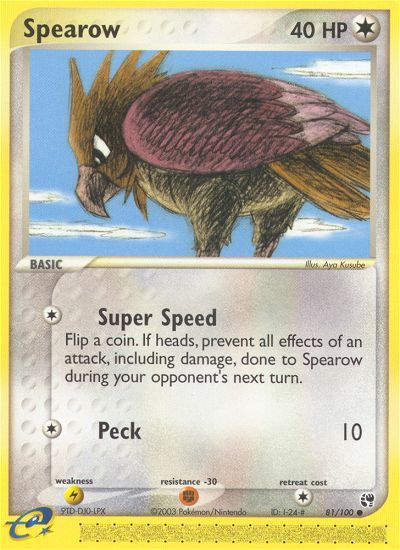 Spearow #081 Sandstorm (EN)