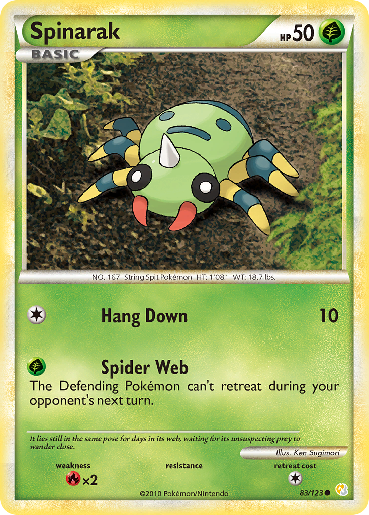 Spinarak #083 HeartGold & SoulSilver (EN)
